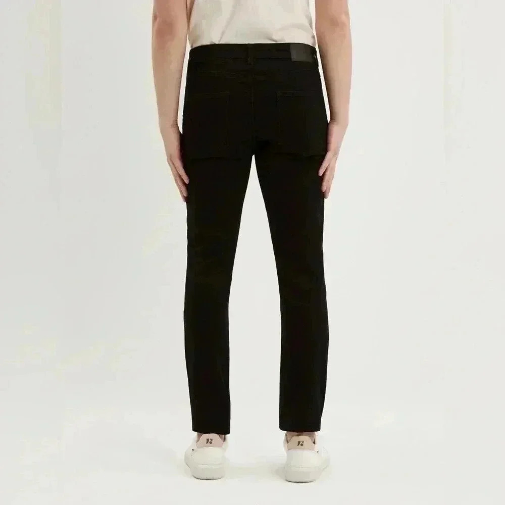 Frank and Oak black “Tyler” skinny casual 5  pocket lightweight denim jeans 30